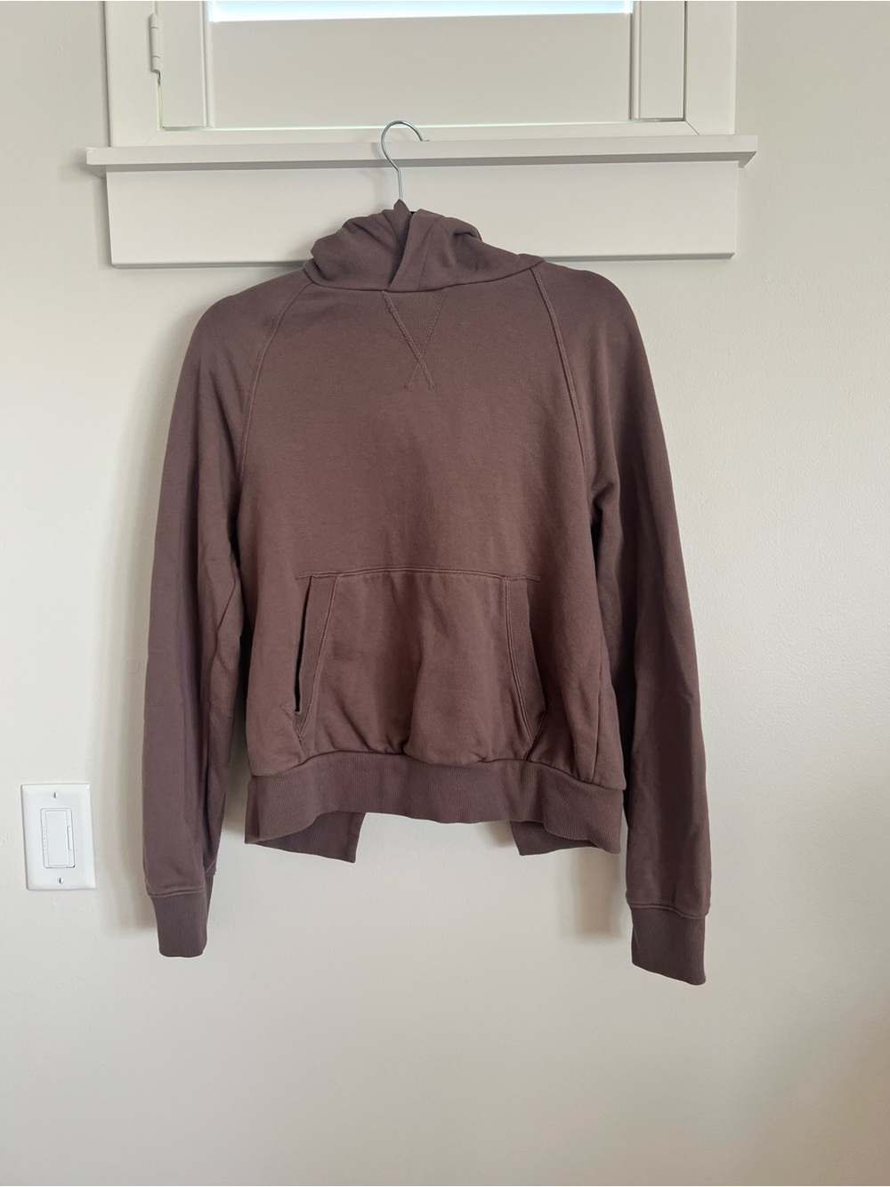 Athleta Brown Open Back Hoodie SZ XS
